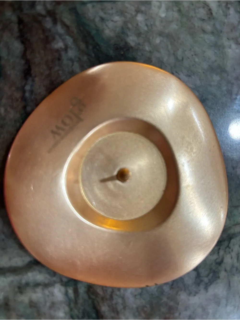 Mackenzie Childs GLO Metallic Gold Petal Candle Holder